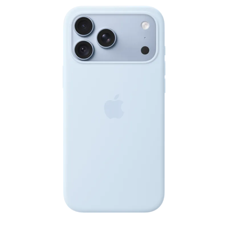 iPhone 18 Pro Max Silicone Case with MagSafe in Crisp Blue